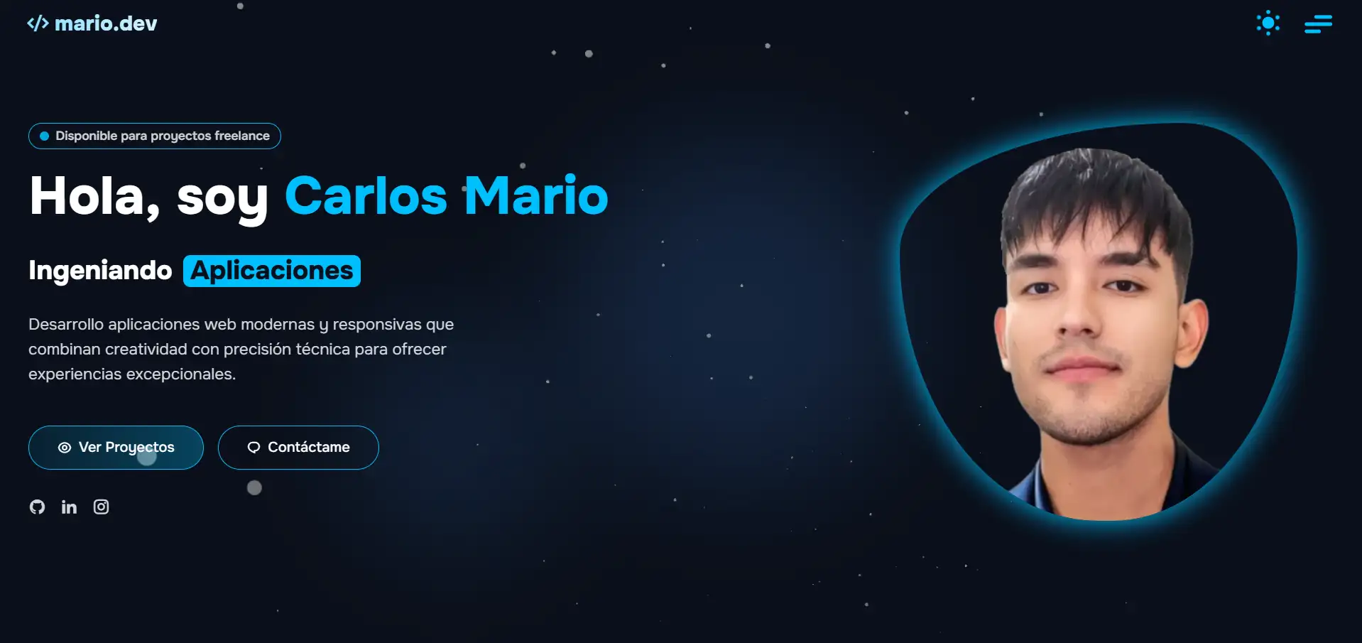 Imagen del porfolio mario.dev